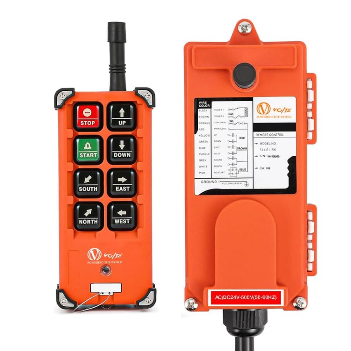VOLTZ F21-E1 RX Hoist Crane Industrial Remote Control Wireless